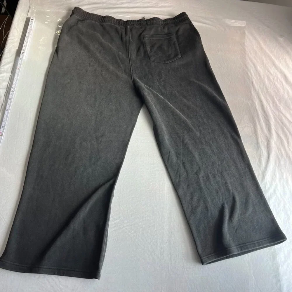 True Religion Tiger Baggy Vintage Sweatpants Gray 3XL